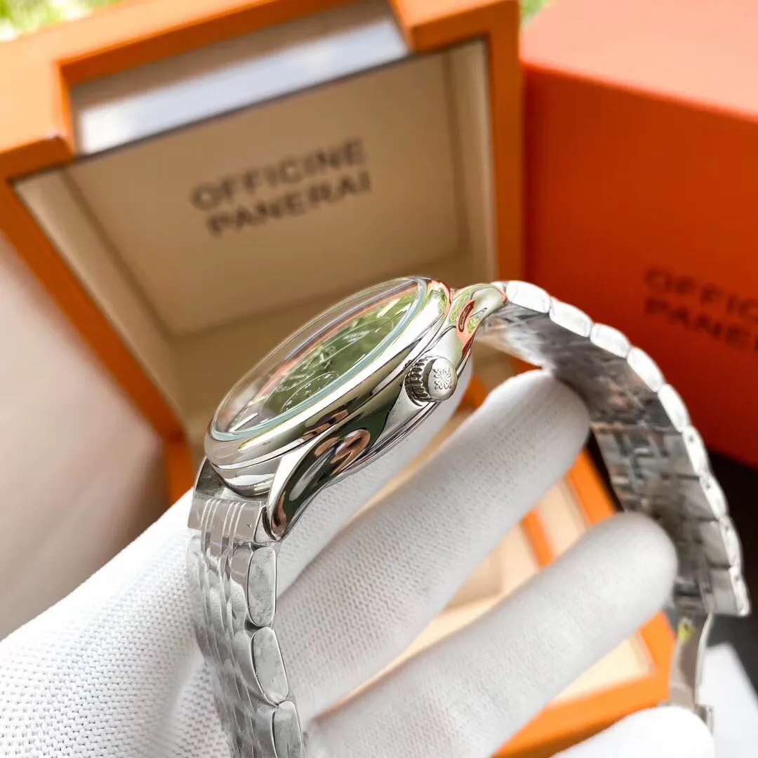 【Foreign trade import】💰1300! Patek Philippe‼ ️Exquisite men's watch, flywheel equipped with moon phase design, noble and gentlemanly style, excellent quality, hot selling all over the city. Using fully automatic mechanical movement, top-grade 316 stainless steel case, imported calfskin strap, mineral super mirror, size 43*13🔥Top quality products are constantly produced🔥